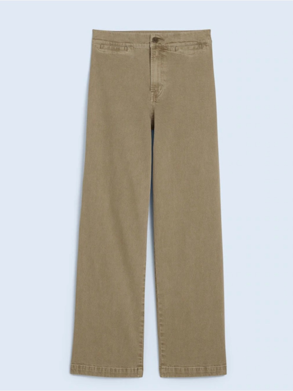 Madewell The Emmett Wide-Leg Pant: Patch Pocket Edition in Heritage Khaki